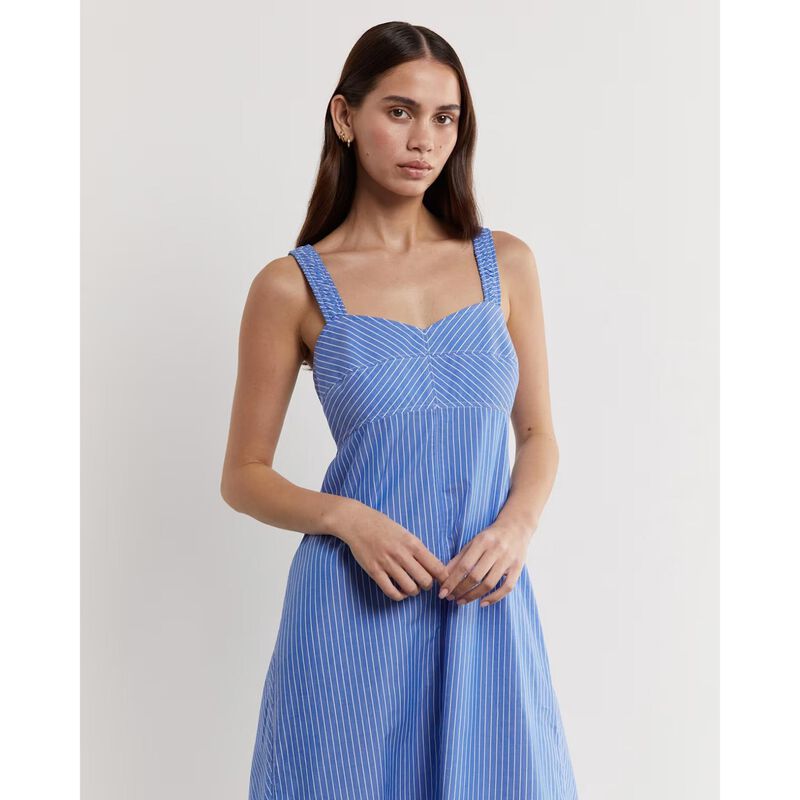 JAG Moya Poplin Stripe Maxi Dress image number 2